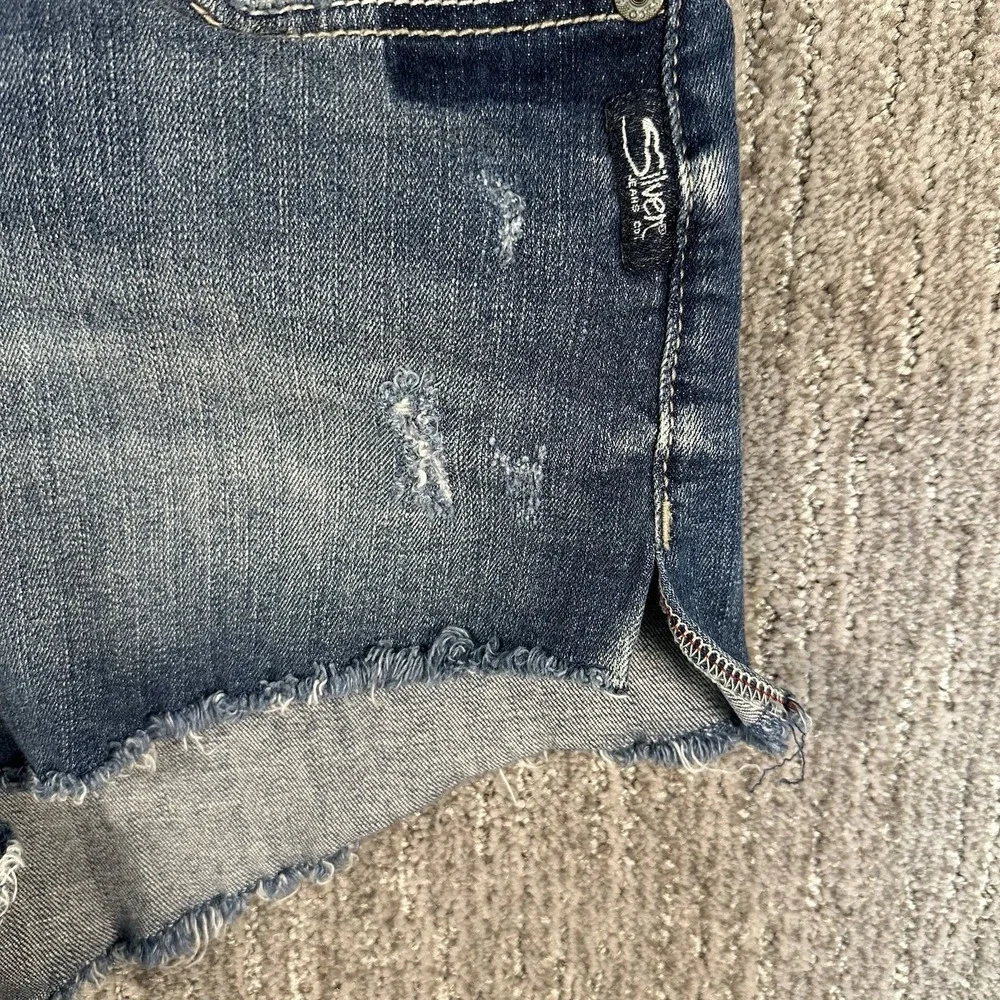 Silver‎ Jeans Co. Berkley Short Women's Denim Cut Off Y2K Shorts Size 28/4